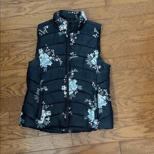 LOFT Floral Puffer Vest